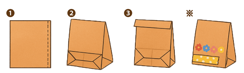 ギフトラッピング_マチ付き紙袋