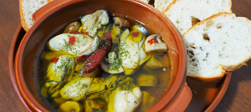 牡蠣のアヒージョ