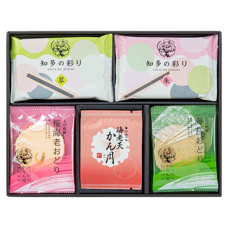 送料込】えびせんべい詰合せ「梅」(5種27袋入)KN-30 かなん堂