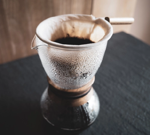 コーヒーのネルフィルター