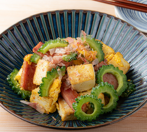 島豆腐を使ったゴーヤーチャンプルー